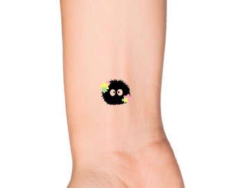 Soot Sprite With or Without Star Candy Temporary Tattoo - Etsy Soot Sprite With or Without Star Candy Temporary Tattoo - Etsy