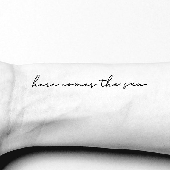 Beatles Lyrics Tattoo
