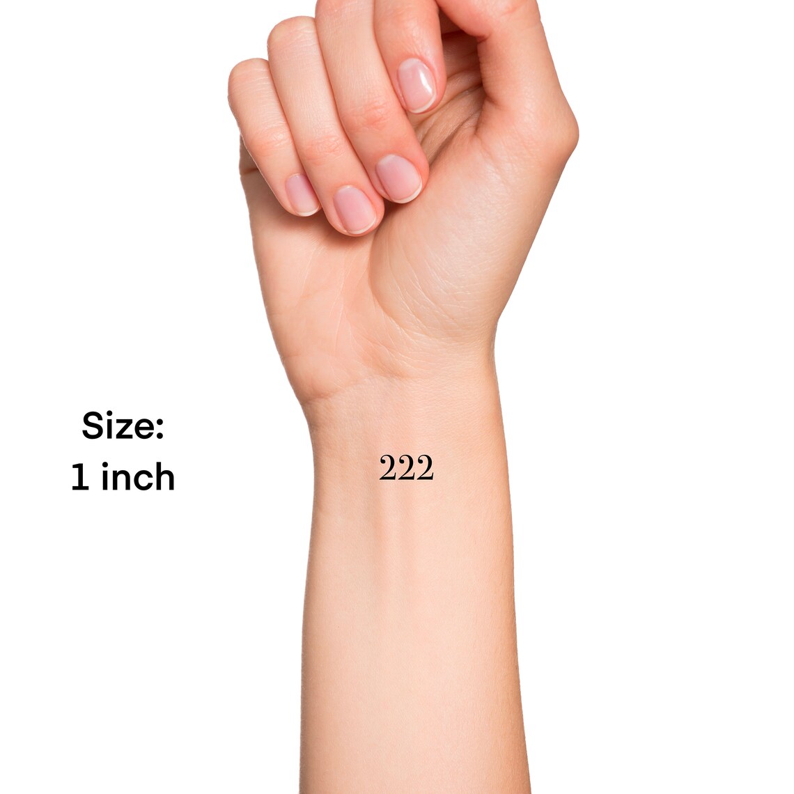 Angel Numbers 222 Temporary Tattoo / Numerology Temp Tattoo / - Etsy Canada