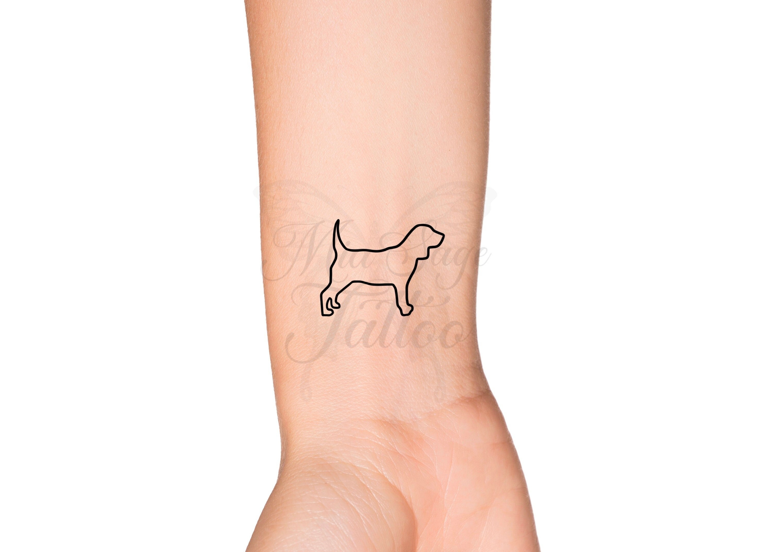 25 Cute Beagle Tattoo Ideas and Designs  Dog memorial tattoos Dog tattoos  Small dog tattoos