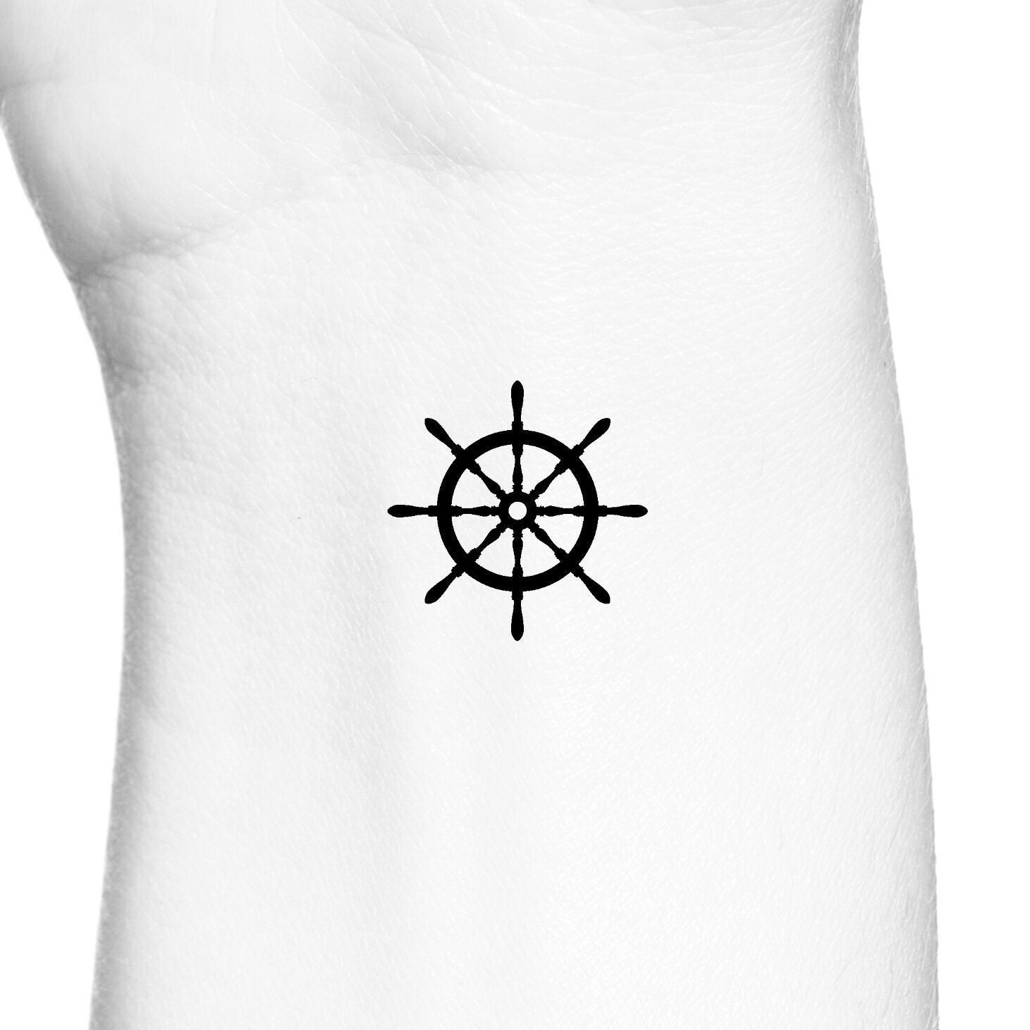 Ship Wheel Tattoo - Etsy