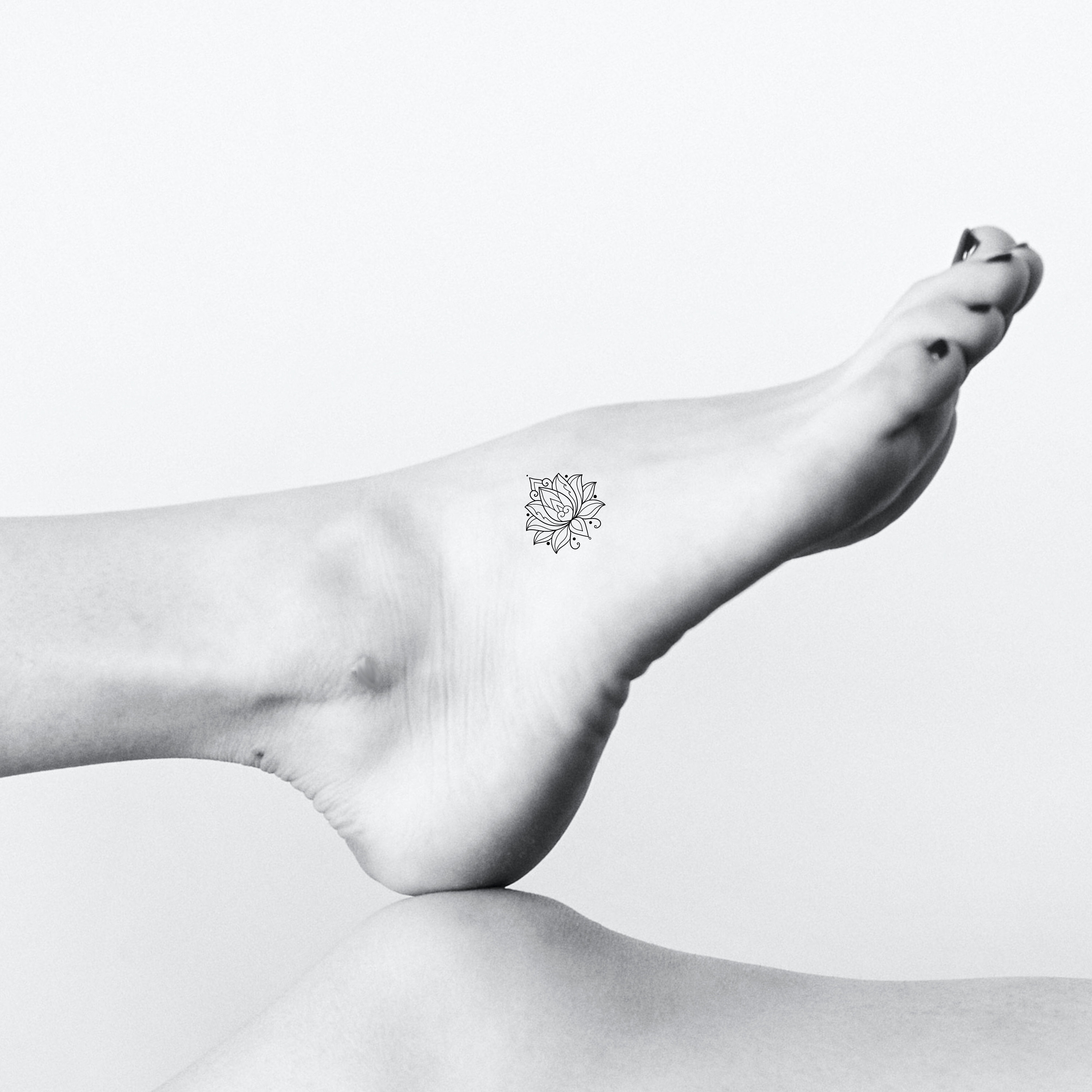Beautiful Lotus Foot Tattoos for a Touch of Elegance