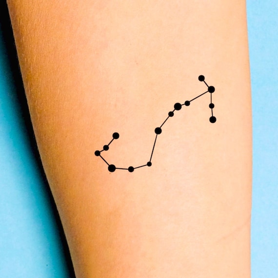 Temporary Body Tattoo Zodiac Virgo Libra Scorpio Sagittarius Capricorn Leo  Aquarius Pisces Aries Taurus Gemini Cancer Optional  Temporary Tattoos   AliExpress