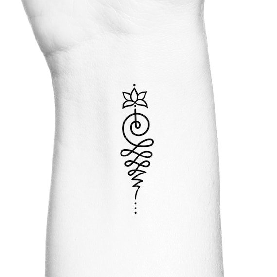 Unalome Tempoary Tattoo / Cute Small Tattoo / Feminine Wrist - Etsy Australia Unalome Tempoary Tattoo / Cute Small Tattoo / Feminine Wrist - Etsy Australia
