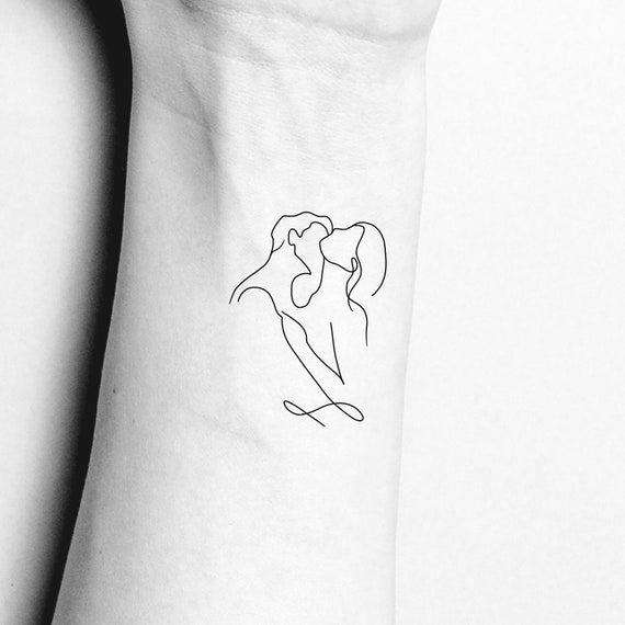 Intimate Couple Kissing Continuous Line Temporary Tattoo / - Etsy Singapore Intimate Couple Kissing Continuous Line Temporary Tattoo / - Etsy Singapore