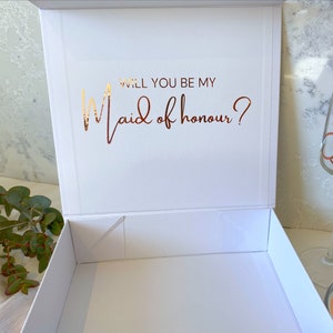 Will you be my bridesmaid | Bridesmaid Gift | Flower Girl | Wedding Gift | Bridal Party | Large Sticker | Bridesmaid Proposal Box Sticker