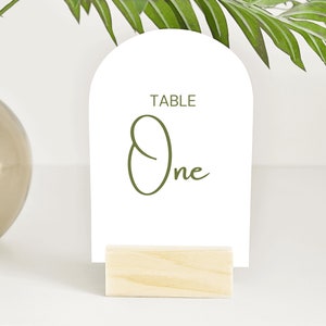 Wedding Table Numbers | DIY Table Numbers | Table Numbers | Script Wedding Classic | Worded Table Numbers | Custom Stickers |