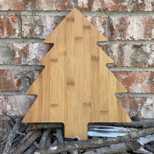 Personalizable Christmas Tree Shaped Cheese Board, Christmas Cheese Board, Charcuterie Board, Christmas Gift