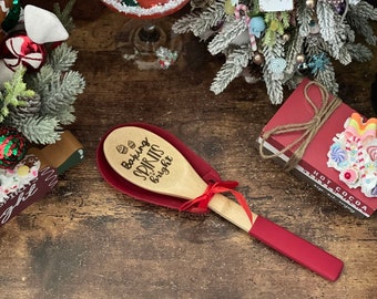 Personalized Bamboo Spoon , Housewarming Gift, Christmas Gift, Christmas Decor, Custom Gift