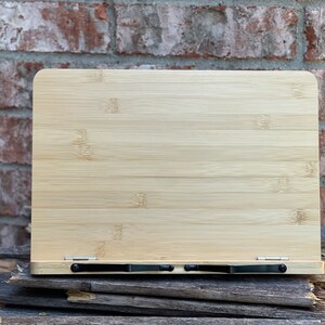 Personalized Recipe Stand, Bamboo Recipe Stand, Gift for Grandma, Gift for Mom, Mother&#39;s Day Gift