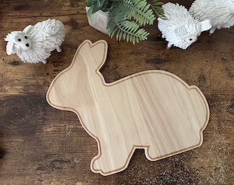 Bunny Cutting Board, Custom Cutting Board, Easter Cutting Board, Laser Engraved Gift