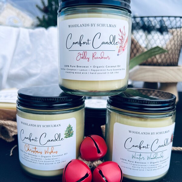 8 Oz Beeswax Candles Etsy