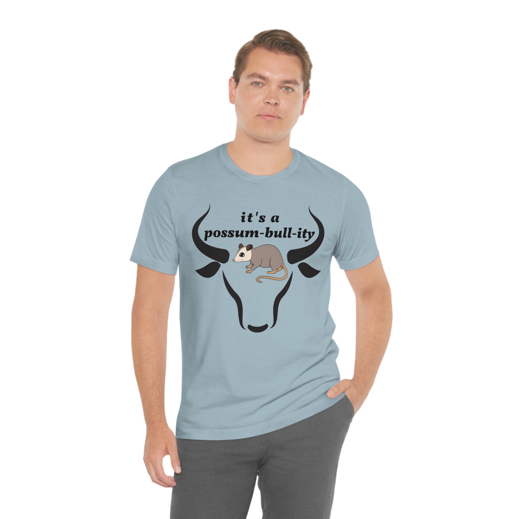 Unisex Opossum and Bull Shirt Funny Animal T Shirt - Etsy