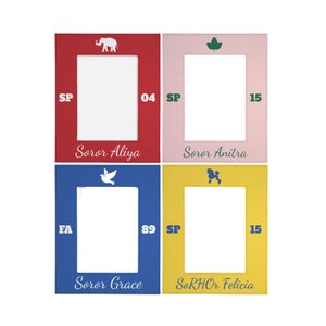 Personalized Sorority Picture Frame, Sorority Gift, Crossing Gift, Chapter Gift, 5x7 Frame