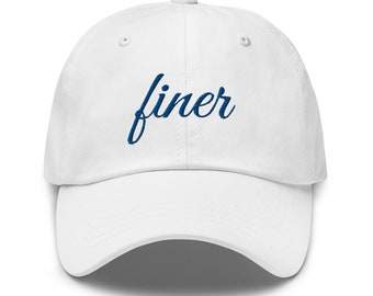 Finer Hat, Royal Blue and White