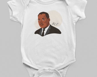 Martin Luther King Baby Bodysuit, Black History Newborn Gift