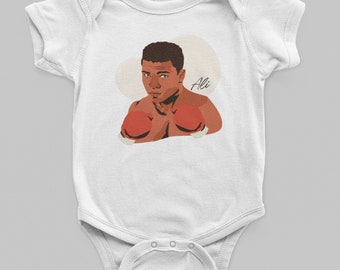 Muhammad Ali Baby Bodysuit, Black History Newborn Gift