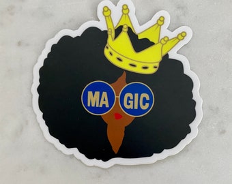 Black Girl Magic Sticker, Black Girl Stickers, Laptop Sticker, Sticker for Black Women