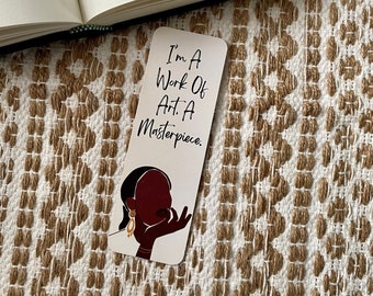 Black Masterpiece | Black Girl Bookmarks | For Book Lovers | Illustration Bookmarks | African American Bookmarks | Black Girl Magic Bookmark