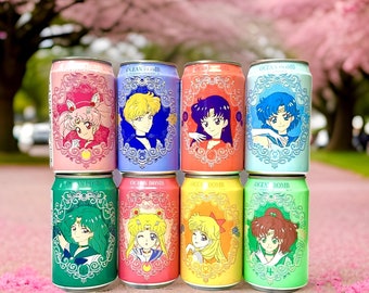 Sailor Moon -Ocean Bomb Sparking Water 12oz. Different Variety to choose from.