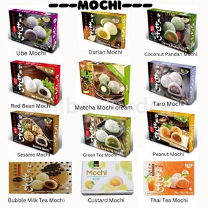 Mochi Rice cake -Japan,Taiwan style.   Different varieties.