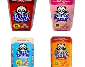 Hello Panda, 1 box (10 bags). Different Variety to choose from!!