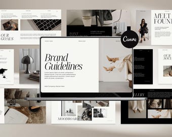Brand Guidelines Presentation Template, Canva Brand Kit