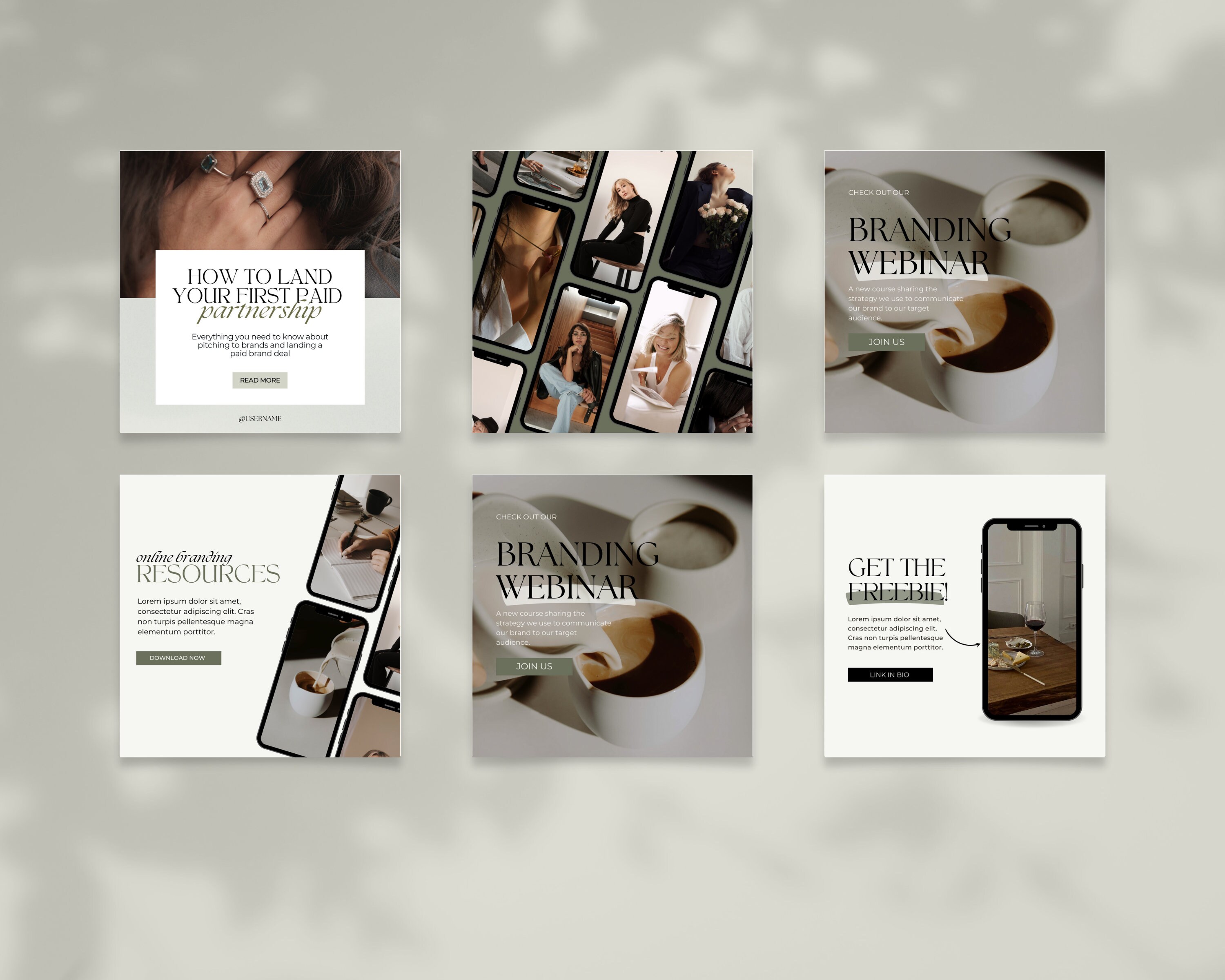 Digital Product Mockup Instagram Templates, Editable Canva Templates ...