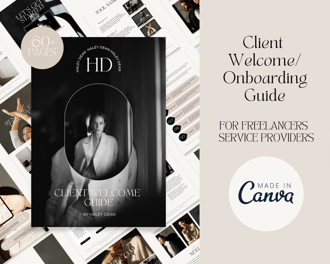 Client Welcome Guide Template, Editable Onboarding Packet (canva) - Etsy