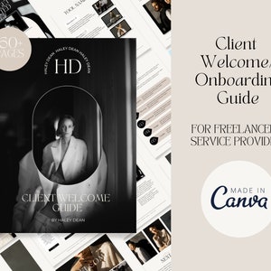 Client Welcome Guide Template, Editable Onboarding Packet (Canva)