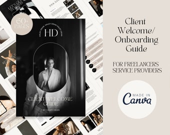 Client Welcome Guide Template, Editable Onboarding Packet (Canva)