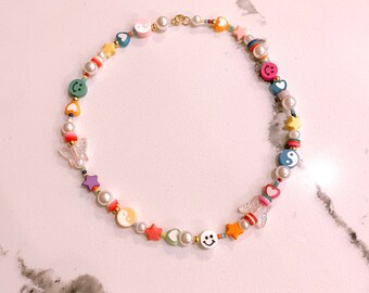Charm Choker Necklace martha Calvo - Etsy