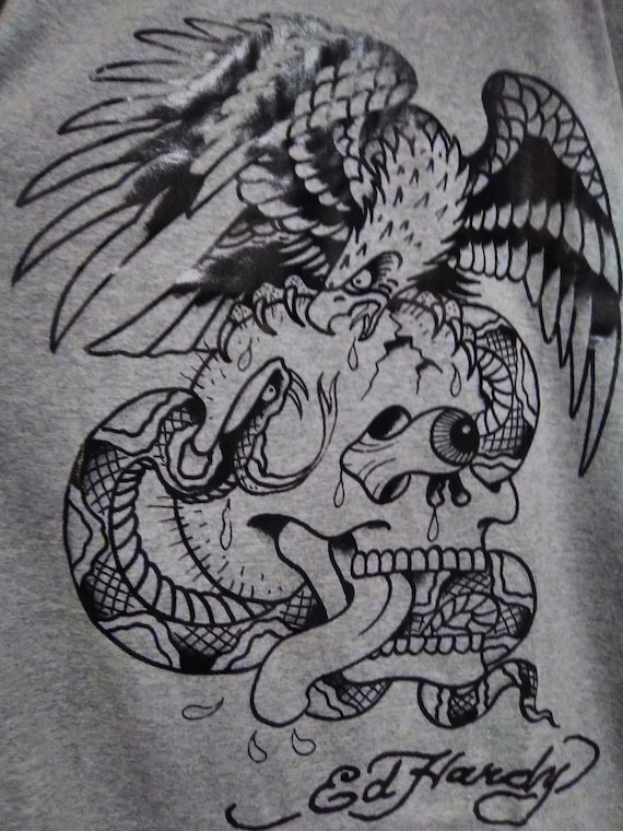 Sculptor X Ed Hardy Devil Raglan Tee