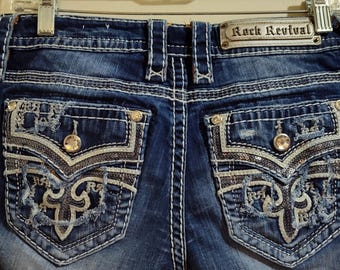 Y2K 2000s Grunge Acid Wash Front and Back Faded Jeans Sz S/M - Etsy