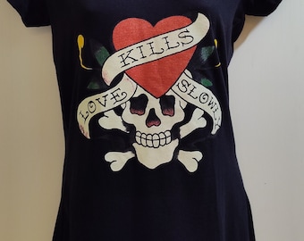 Vintage Ed Hardy Skull Rose Tank: Y2K Tattoo Art Streetwear - Etsy