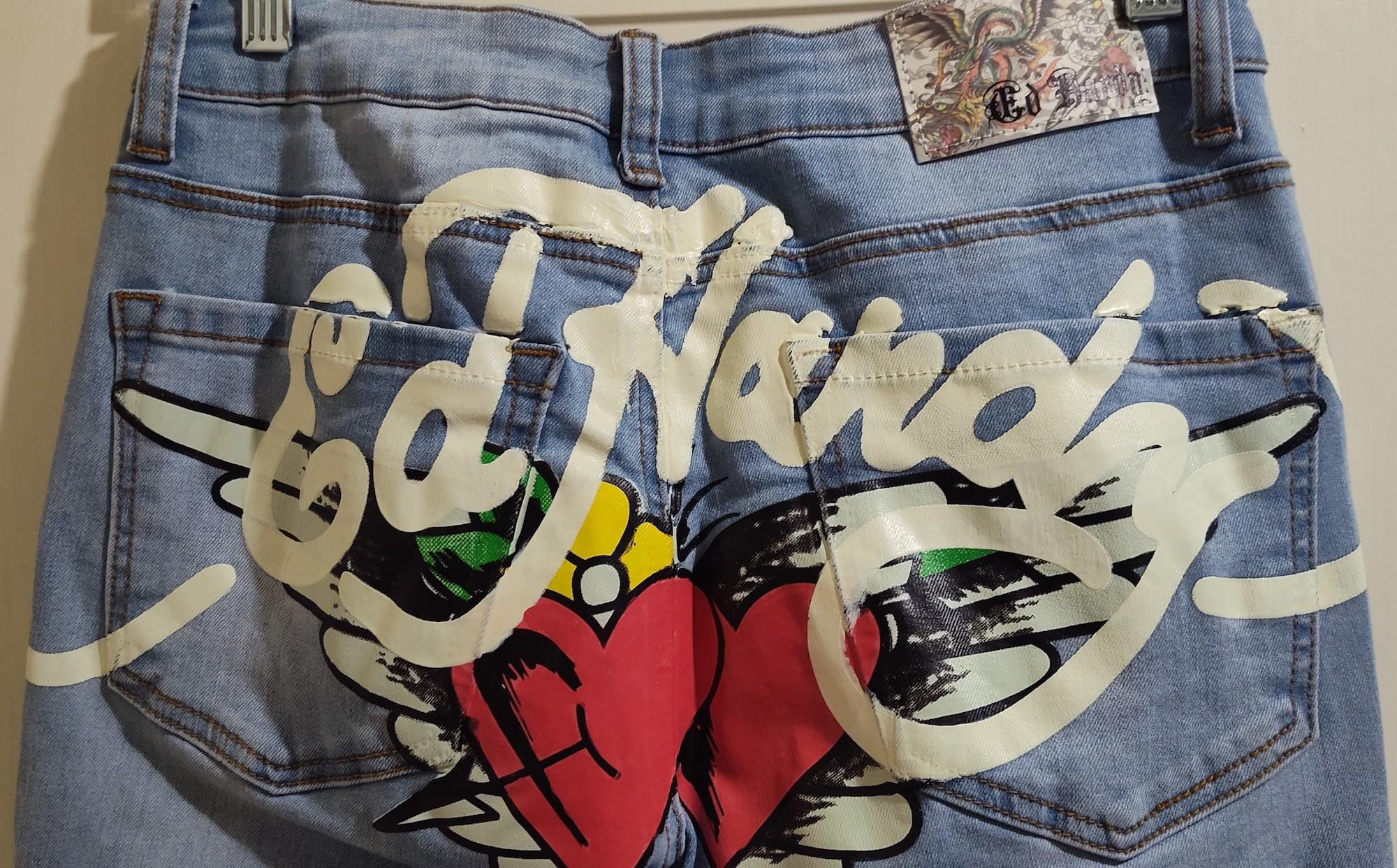 Jeans Pintados Pantalones De Karol G Pantalon Karol G Pantalones Con Dibujos Pintados Jeans Bebé Niña