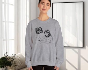Dog Mom Sweatshirt, Dog Lover Crewneck, Pet Owner Pullover, Animal Mama Top