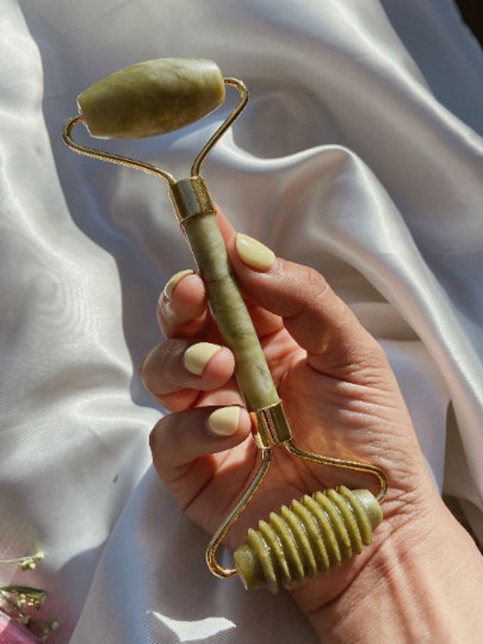 Jade Roller Skincare Set Rodillos de jade lisos y rígidos Etsy