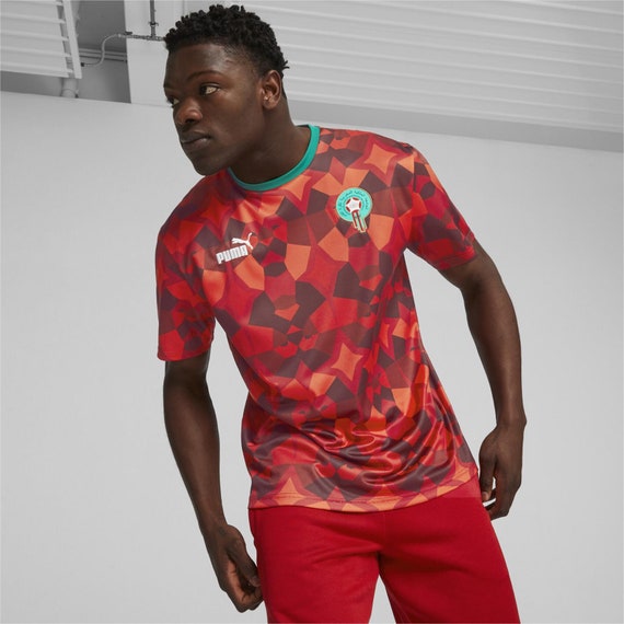 Pack Rouge Blanc. Moroccan Football T shirt Morocco National