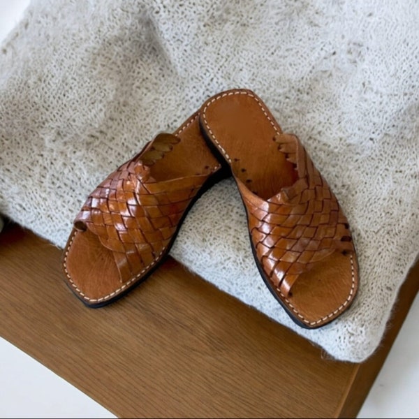 sandales en cuir pour hommes, sandales, sandales faites à la main, cuir marocain, sandales coulissantes, sandales boho, marocaines, sandales