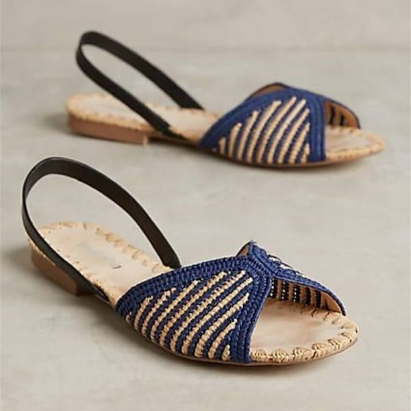 Moroccan handmade shoes made of natural raffia, shoes women  raffia shoes handmade shoes