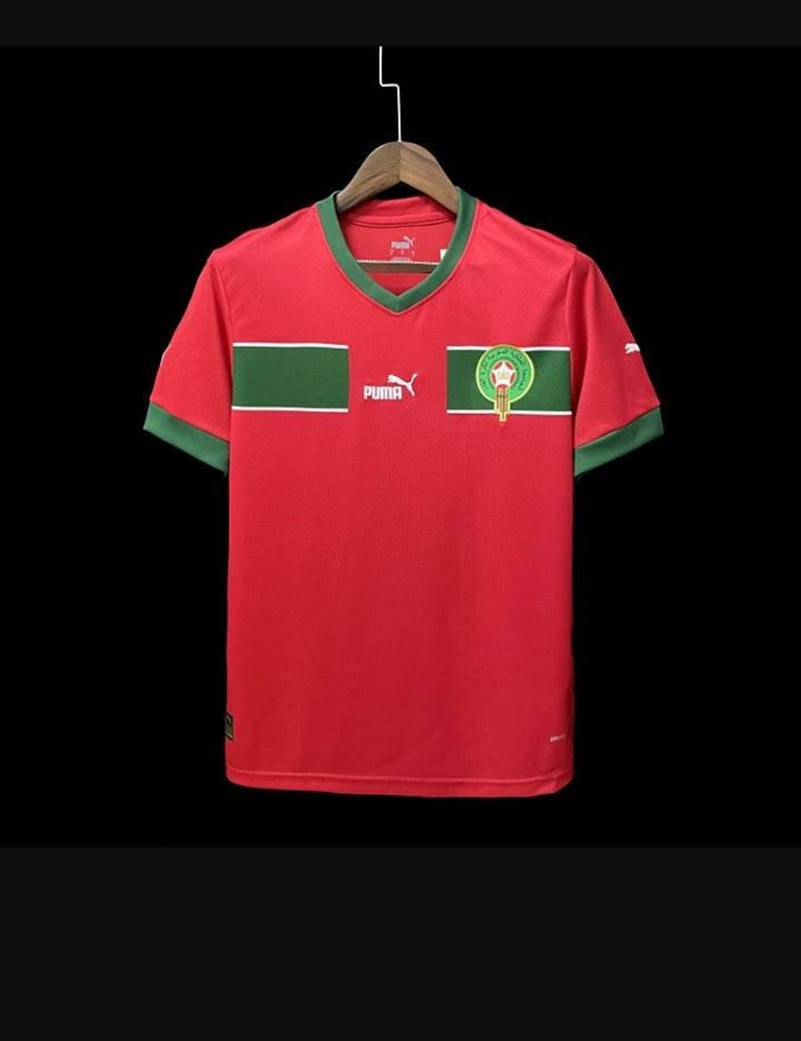 Moroccan Football T-shirt Morocco National Football Team Soccer Morocco 
