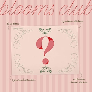 Blooms Club – Monthly Journaling Mail | Art, Stickers & Prompts for Creativity and Reflection