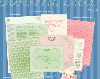 Blooms Club – Vol 5 Mail March 2026 | Art, Stickers & Prompts for Creativity and Reflection