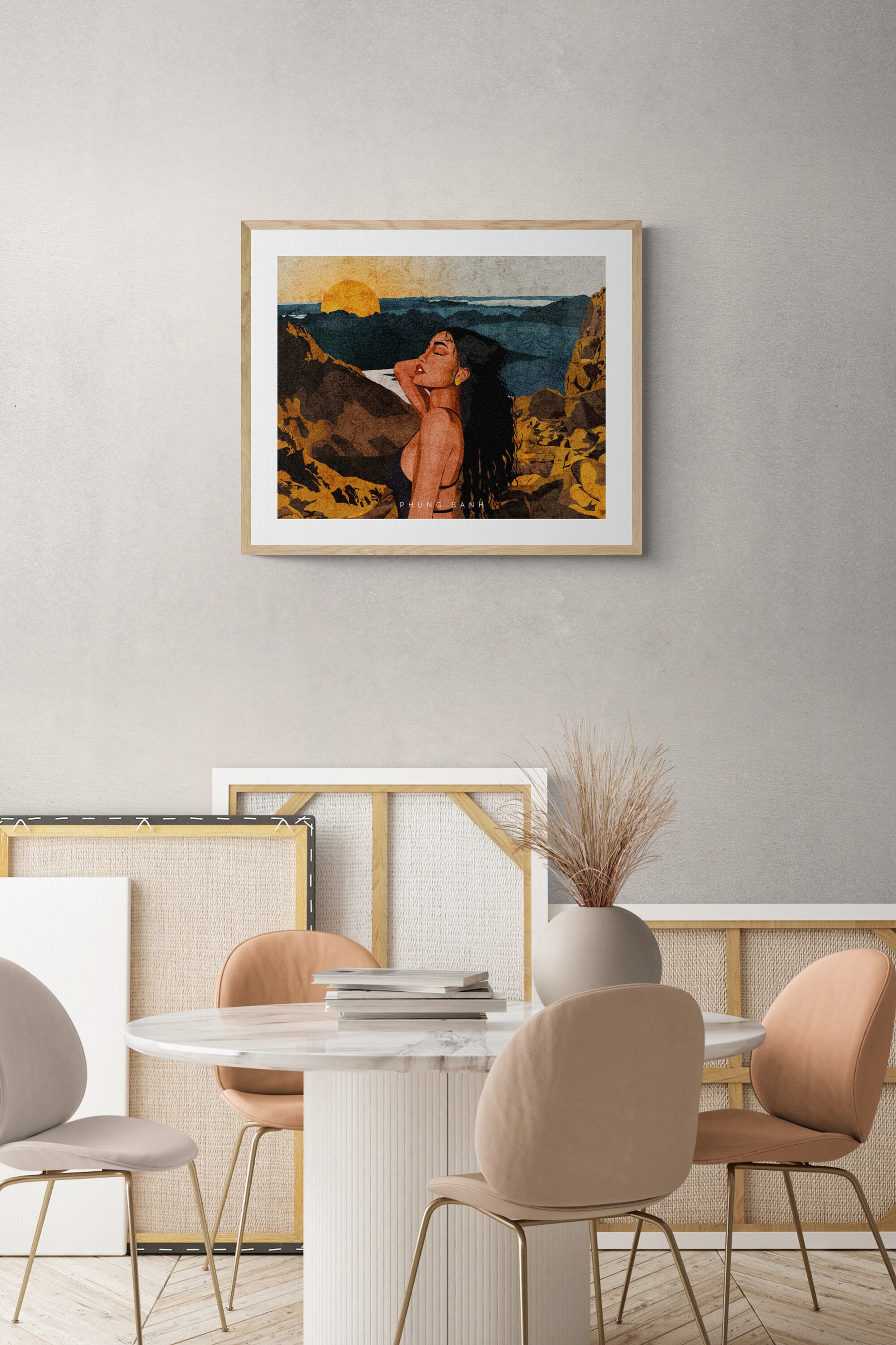 Venus Energy Art Print Woman Illustration Universe Art Etsy