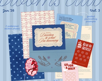 Blooms Club – Vol 3 Mail Jan 2026 | Art, Stickers & Prompts for Creativity and Reflection