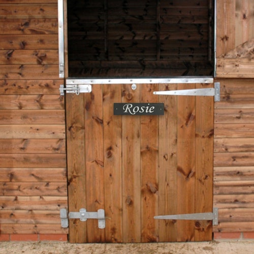 Personalised Horse Name Plate Personalized Stable Door Sign Etsy