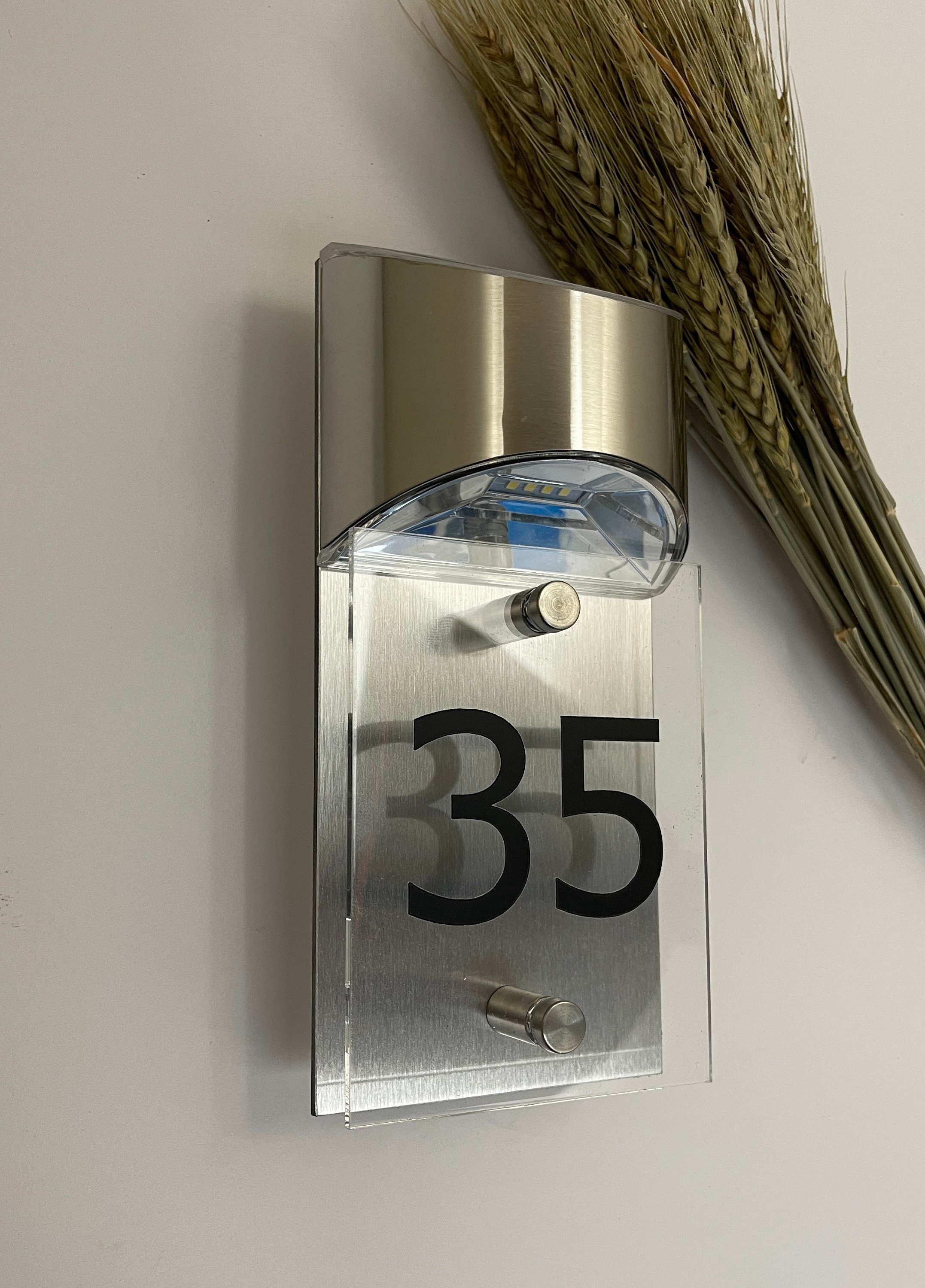 Acrylic LED Solar House Sign Etsy UK