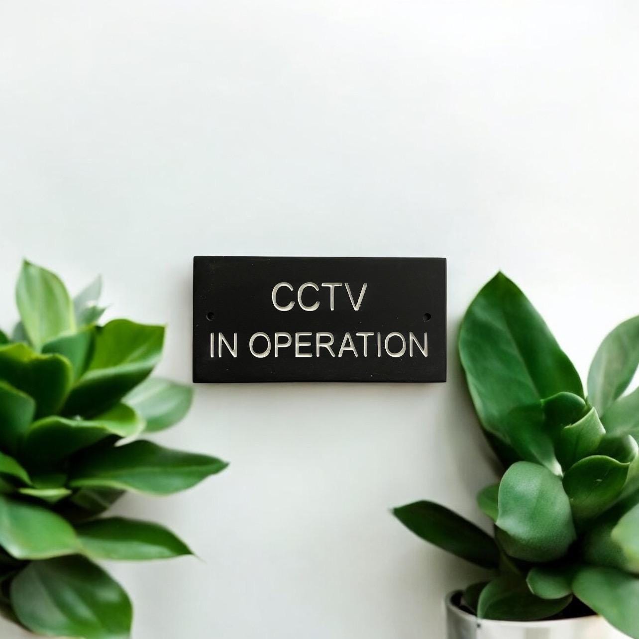 CCTV in Operation 8”x4” Sign Security Gate Warning Signs - Etsy UK