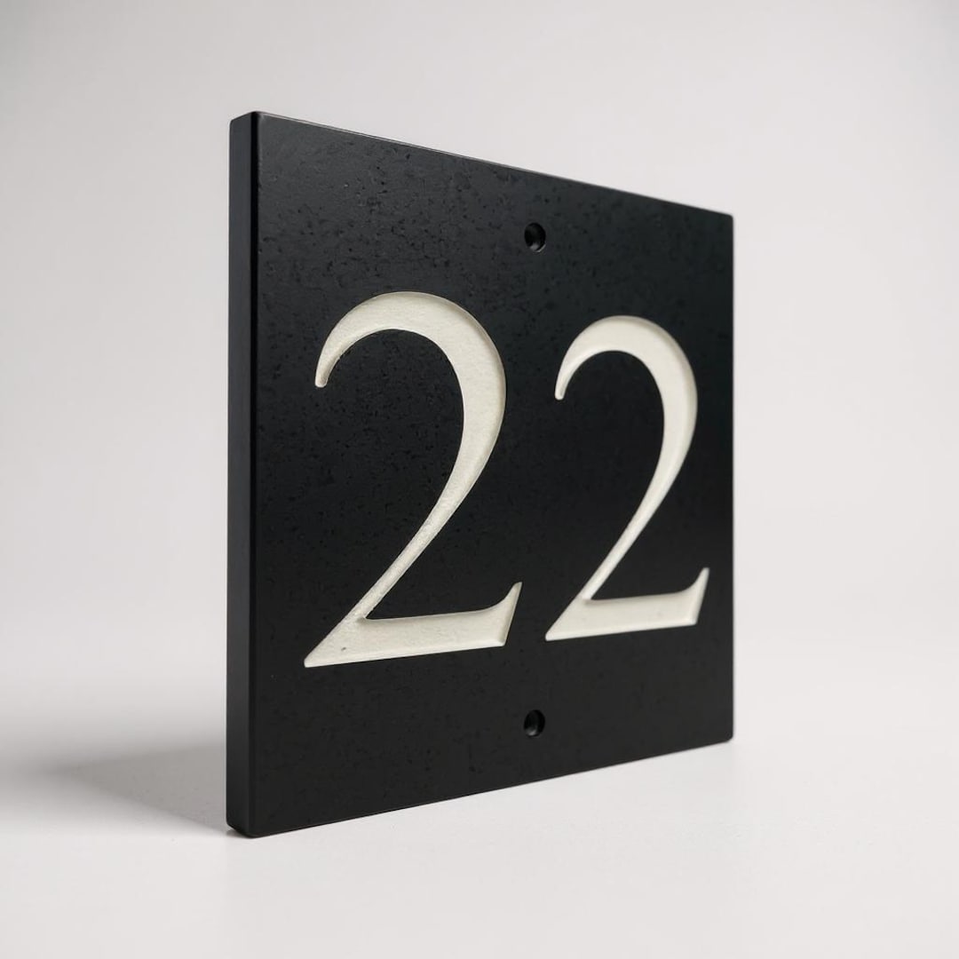 Slate House Door Number Sign Personalised Signs 6